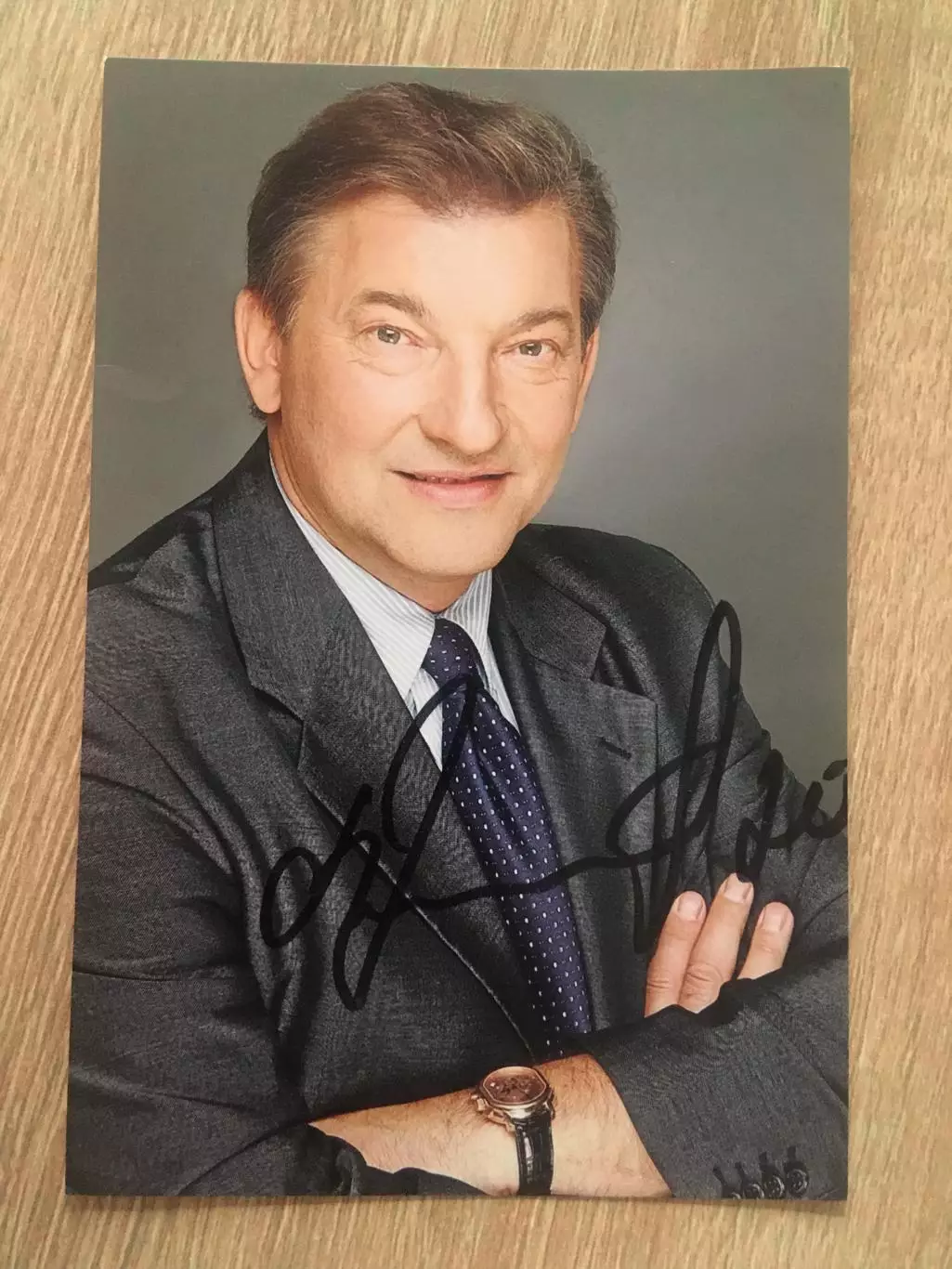 Владислав Третьяк автограф на фотографии