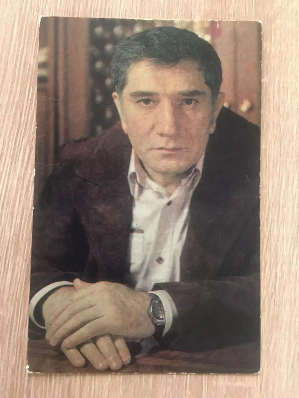 Армен Джигарханян автограф на открытке 1