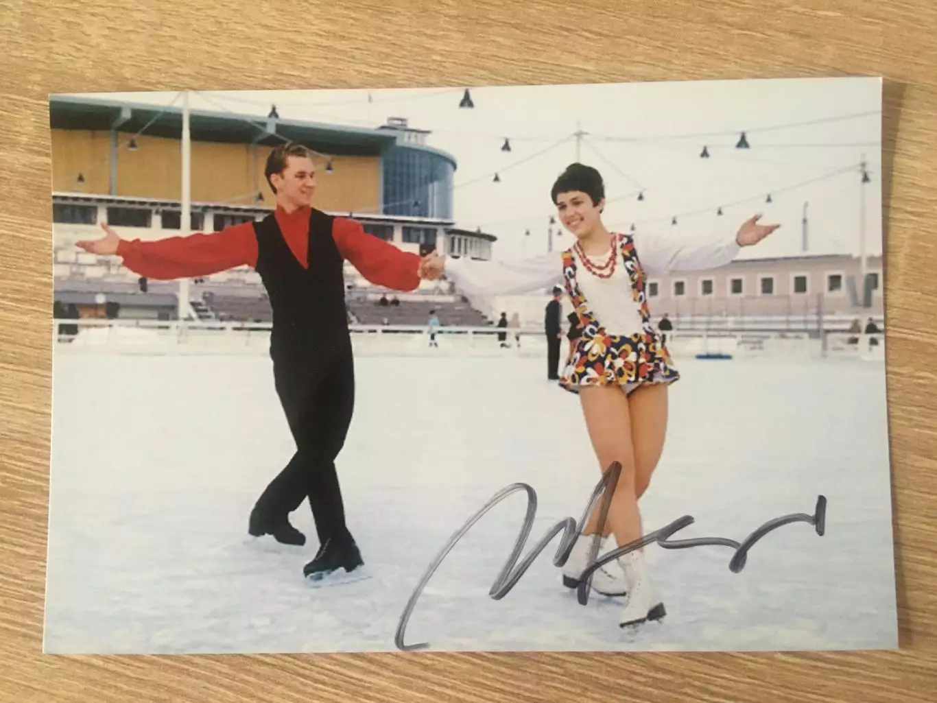 Ирина Роднина автограф на фотографии