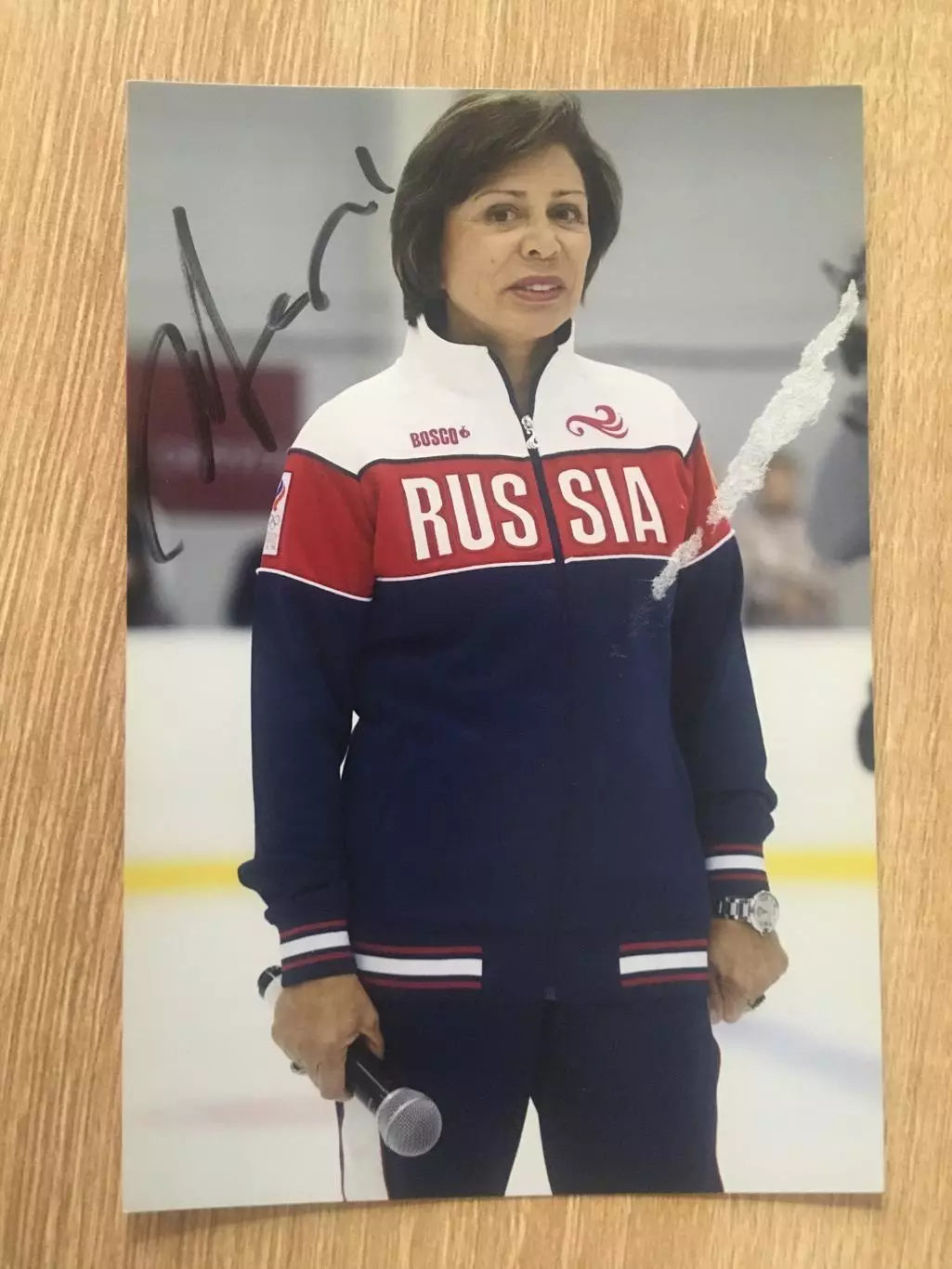 Ирина Роднина автограф на фотографии