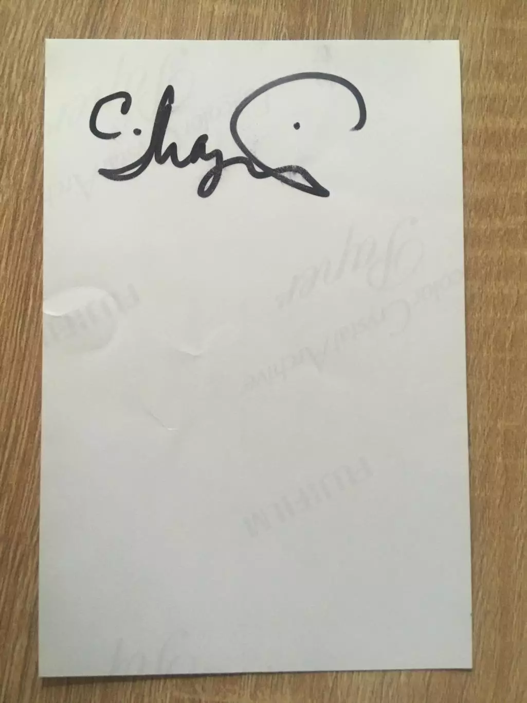 Сергей Мазаев автограф на фото Моральный кодекс