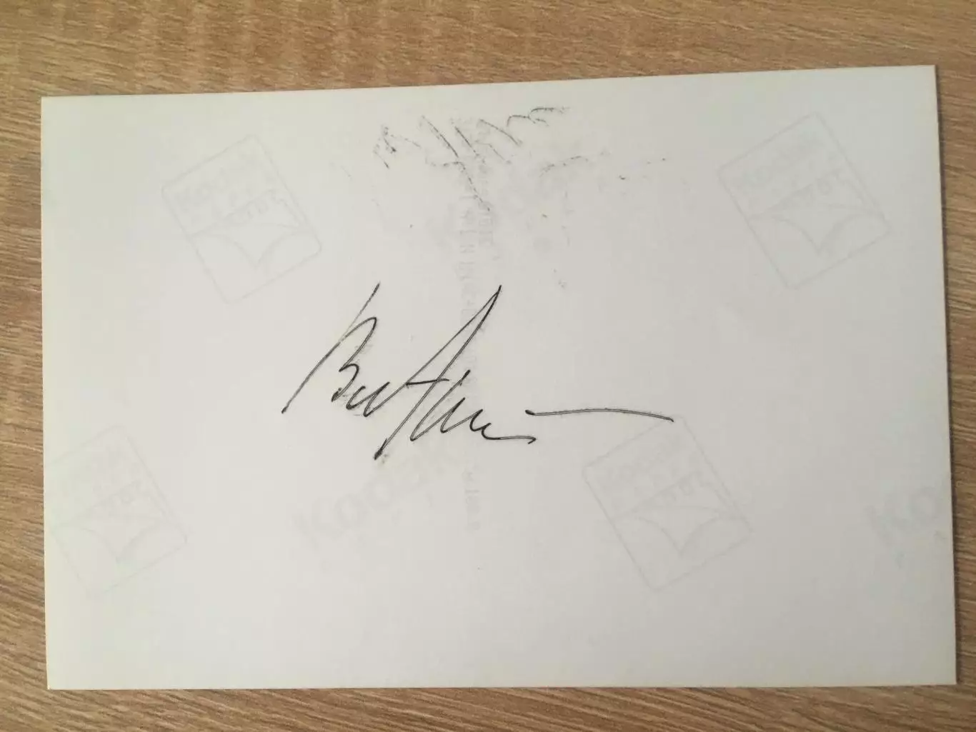 Владимир Этуш автограф на фото