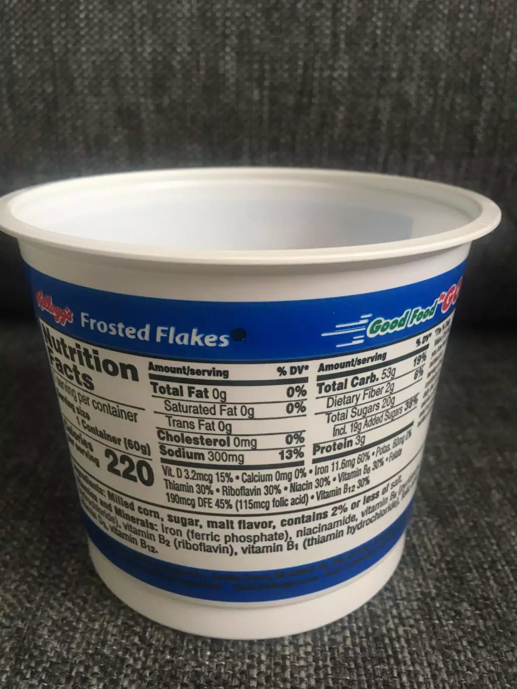 Kellogg's Frosted Flakes of Corn банка от кукурузных хлопьев США 2