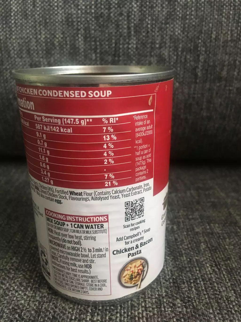 Campbell's Cream of Chicken Soup банка от куриного крем-супа Кэмпбелл США? Велик 2