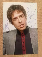 Максим Покровский автограф на фото Ногу Свело