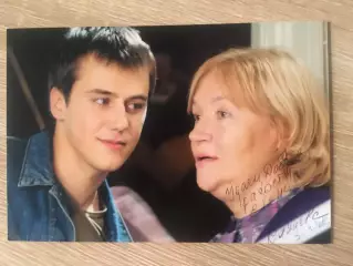 Елена Санаева автограф на фотографии