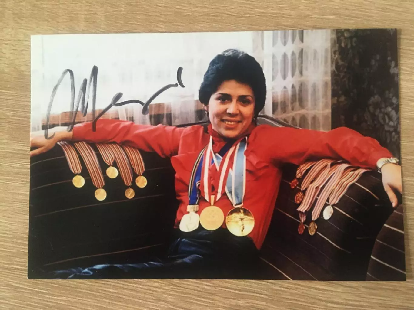 Ирина Роднина автограф на фотографи