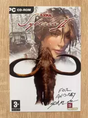 Бенуа Сокаль автограф на фото Сибирь Сайберия Syberia 2