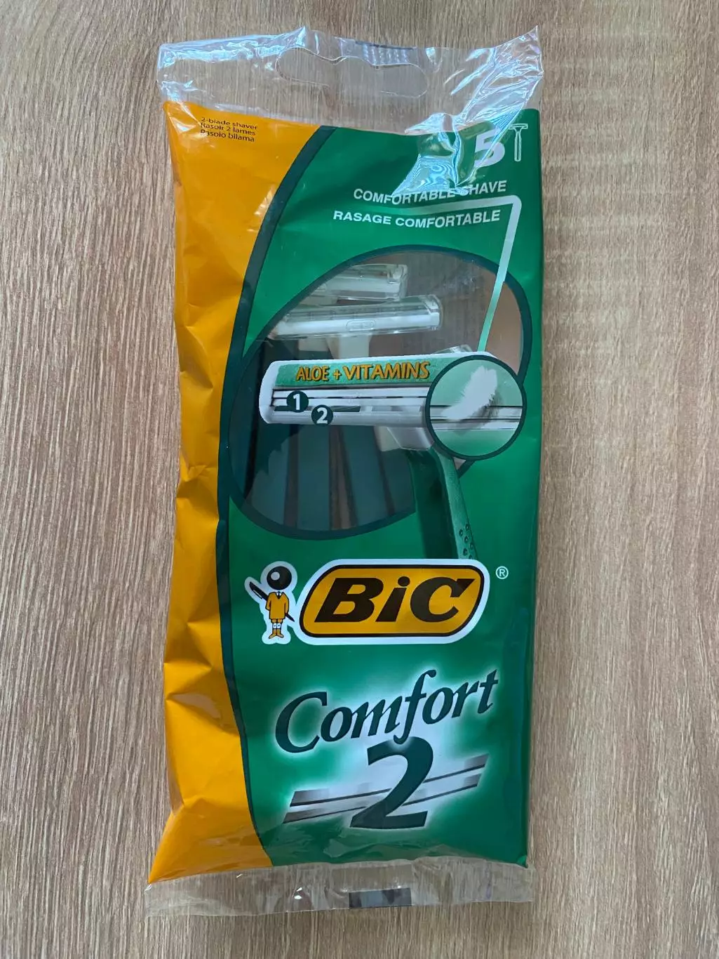 Bic Comfort2 5 одноразовых станков Made in France
