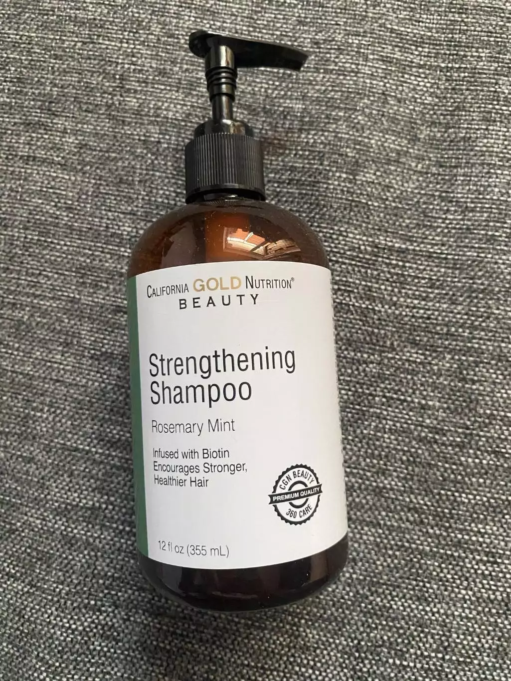 California Gold Nutrition Beauty Strengthening Shampoo 12 fl oz (355 mL) бутылка