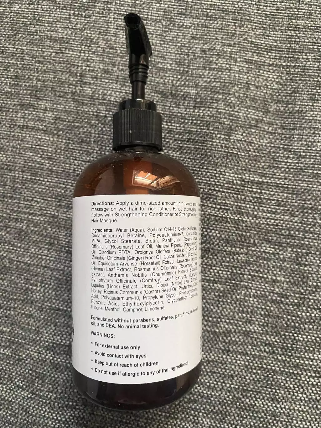 California Gold Nutrition Beauty Strengthening Shampoo 12 fl oz (355 mL) бутылка 1
