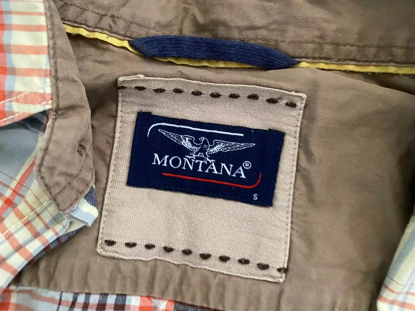 Montana Монтана рубашка с коротким рукавом S винтаж б/у 2