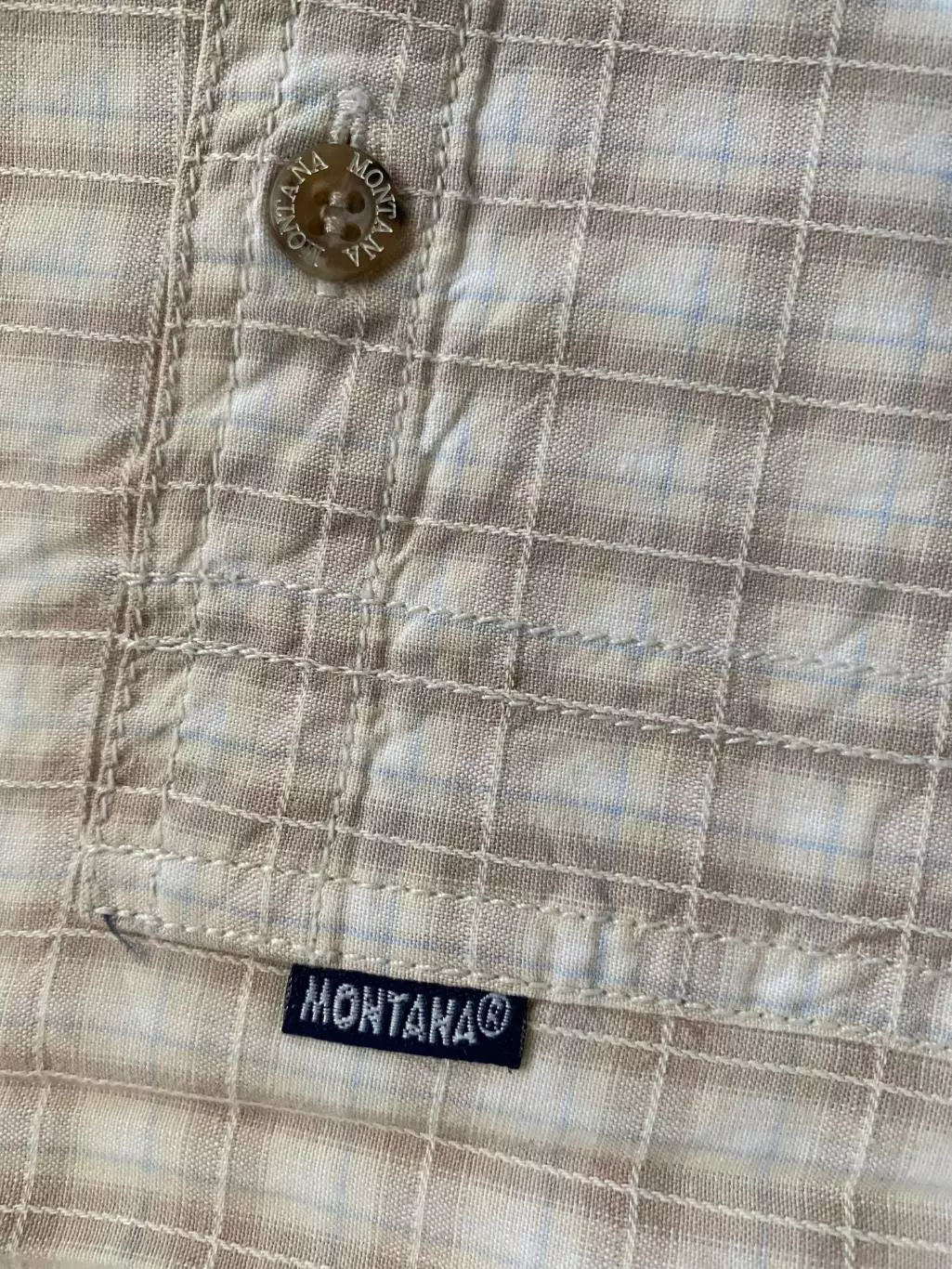 Montana Монтана рубашка с коротким рукавом L винтаж б/у 1