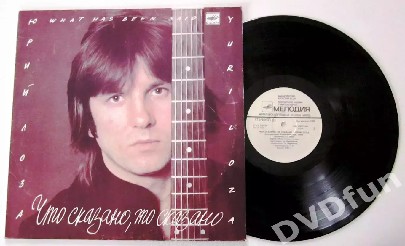 ЮРИЙ ЛОЗА - ЧТО СКАЗАНО, ТО СКАЗАНО МЕЛОДИЯ АЗГ 1987 СССР