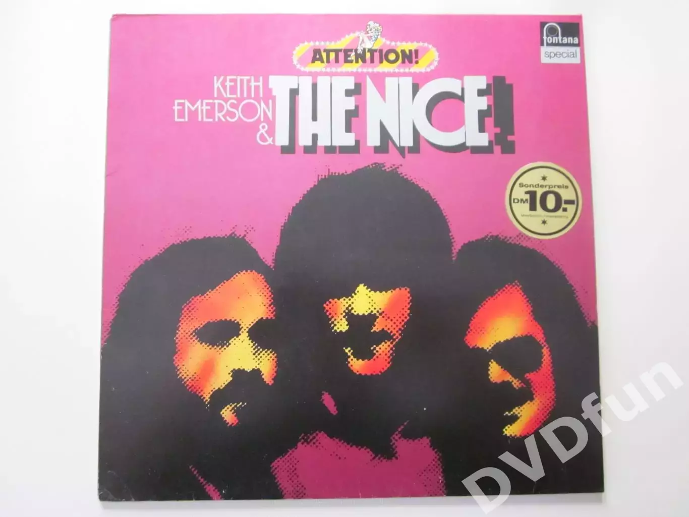 KEITH EMERSON & THE NICE- ATTENTION! GERMAN LP FONTANA 1972-1976 SPECIAL EDITION 1