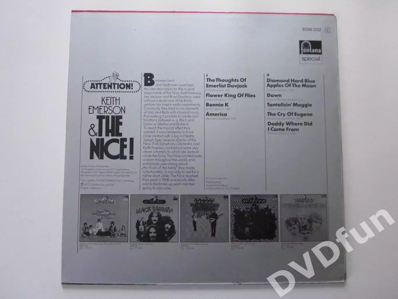 KEITH EMERSON & THE NICE- ATTENTION! GERMAN LP FONTANA 1972-1976 SPECIAL EDITION 2