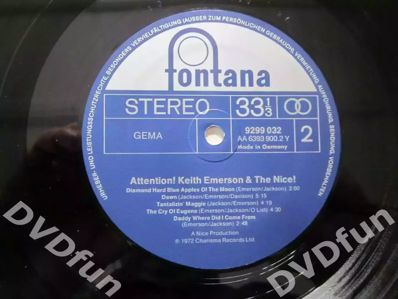 KEITH EMERSON & THE NICE- ATTENTION! GERMAN LP FONTANA 1972-1976 SPECIAL EDITION 6