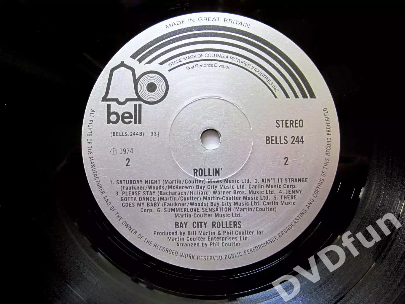 BAY CITY ROLLERS- ROLLIN' 1st Press UK LP BELLS 1974 6
