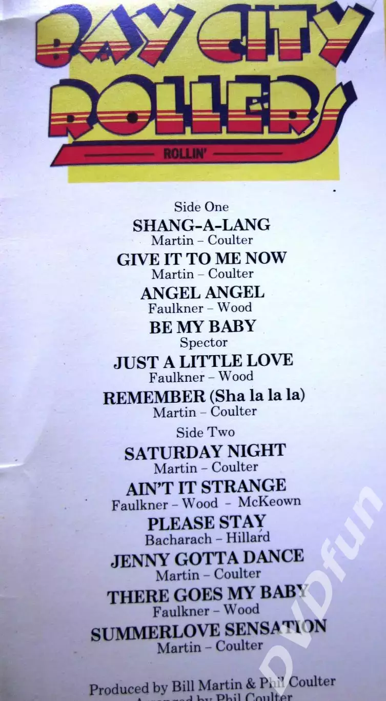 BAY CITY ROLLERS- ROLLIN' 1st Press UK LP BELLS 1974 3