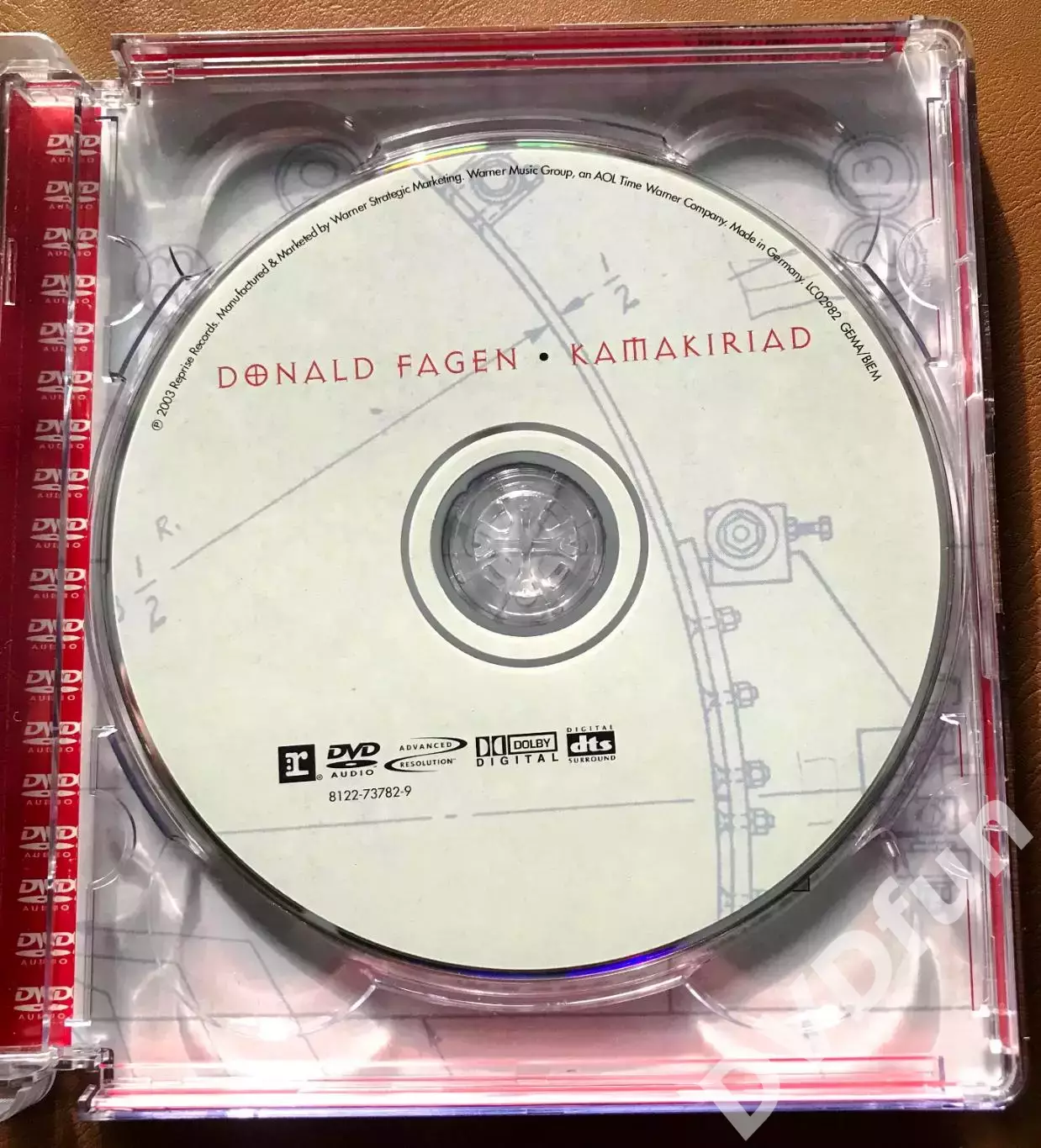 Donald Fagen–Kamakiriad DVD-AUDIO 1993-2003 Reprise Records RHINO VERYRARE 5