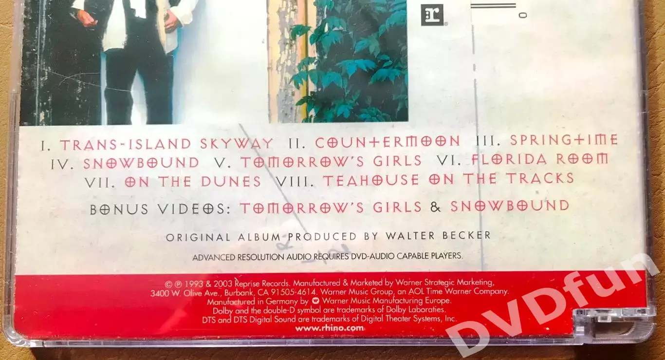 Donald Fagen–Kamakiriad DVD-AUDIO 1993-2003 Reprise Records RHINO VERYRARE 3