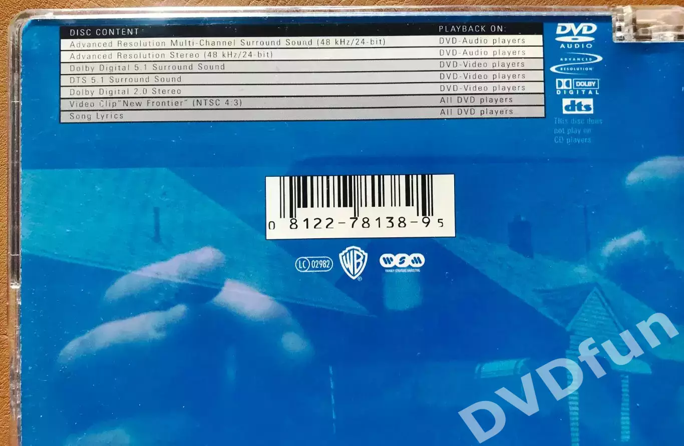 Donald Fagen–Nightfly DVD-AUDIO 1982-2002 Reprise Records RHINO VERYRARE 2