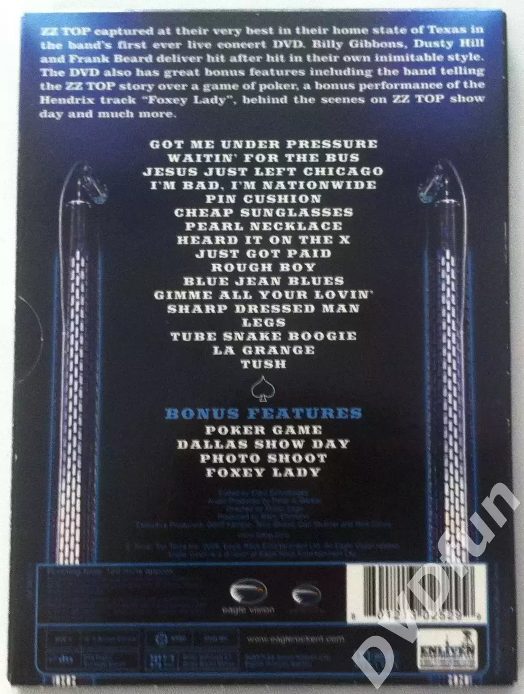 ZZ TOP-LIVE FROM TEXAS DVD-Video 2008 Digipack 1