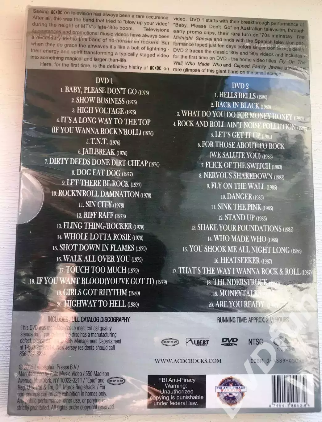 2DVD-VIDEO AC-DC FAMILY JEWELS PACK 2005 1