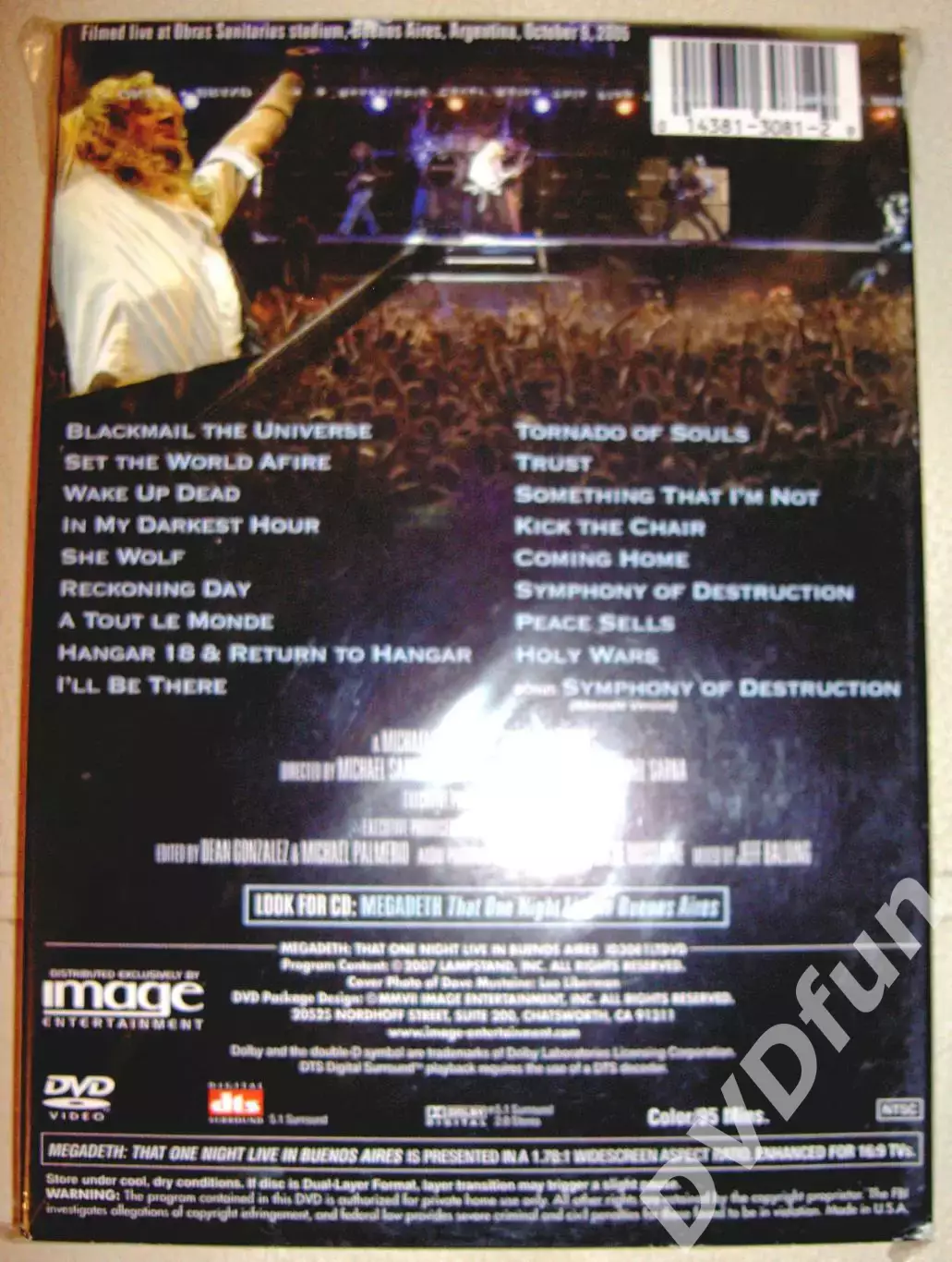 MEGADETH -THAT ONE NIGHT LIVE IN BUENOS AIRES 2007 DVD-VIDEO 1