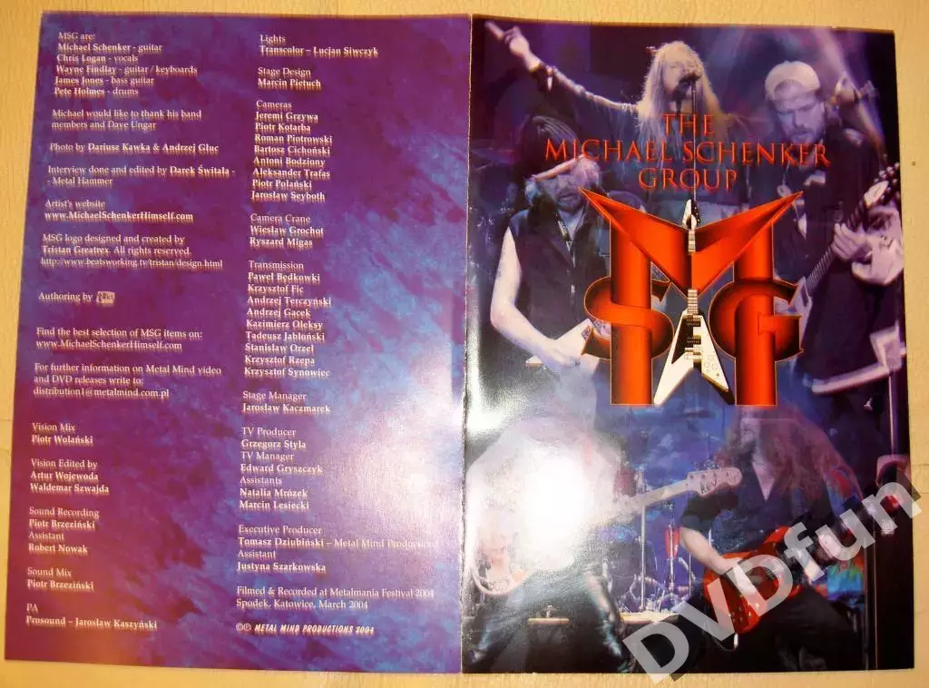 DVD MICHAEL SCHENKER-World Wide Live 2004 1