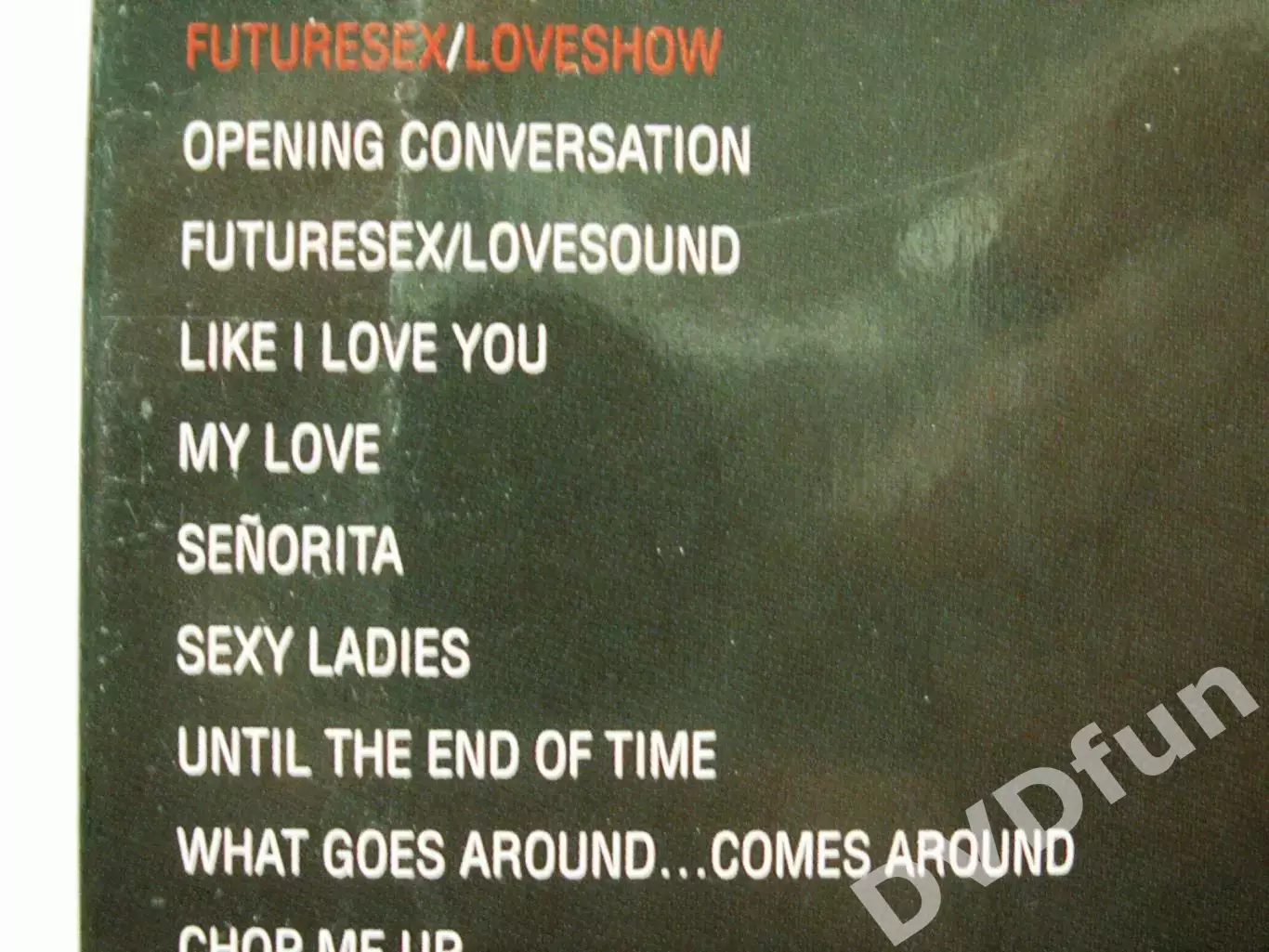 DVD JUSTIN TIMBERLAKE-LIVE FUTURESEX/LOVESHOW 2007 3