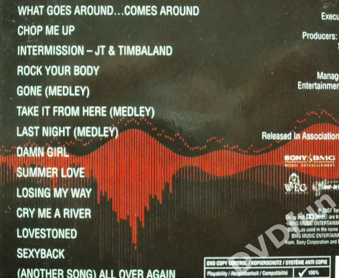 DVD JUSTIN TIMBERLAKE-LIVE FUTURESEX/LOVESHOW 2007 4