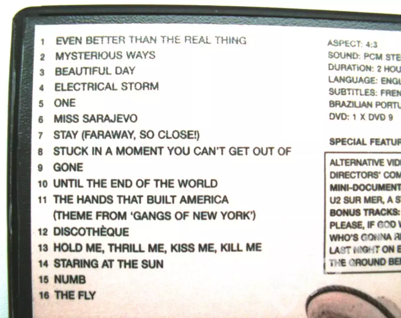 U2-THE BEST OF 1990-2000 DVD ISLAND RECORDS 2