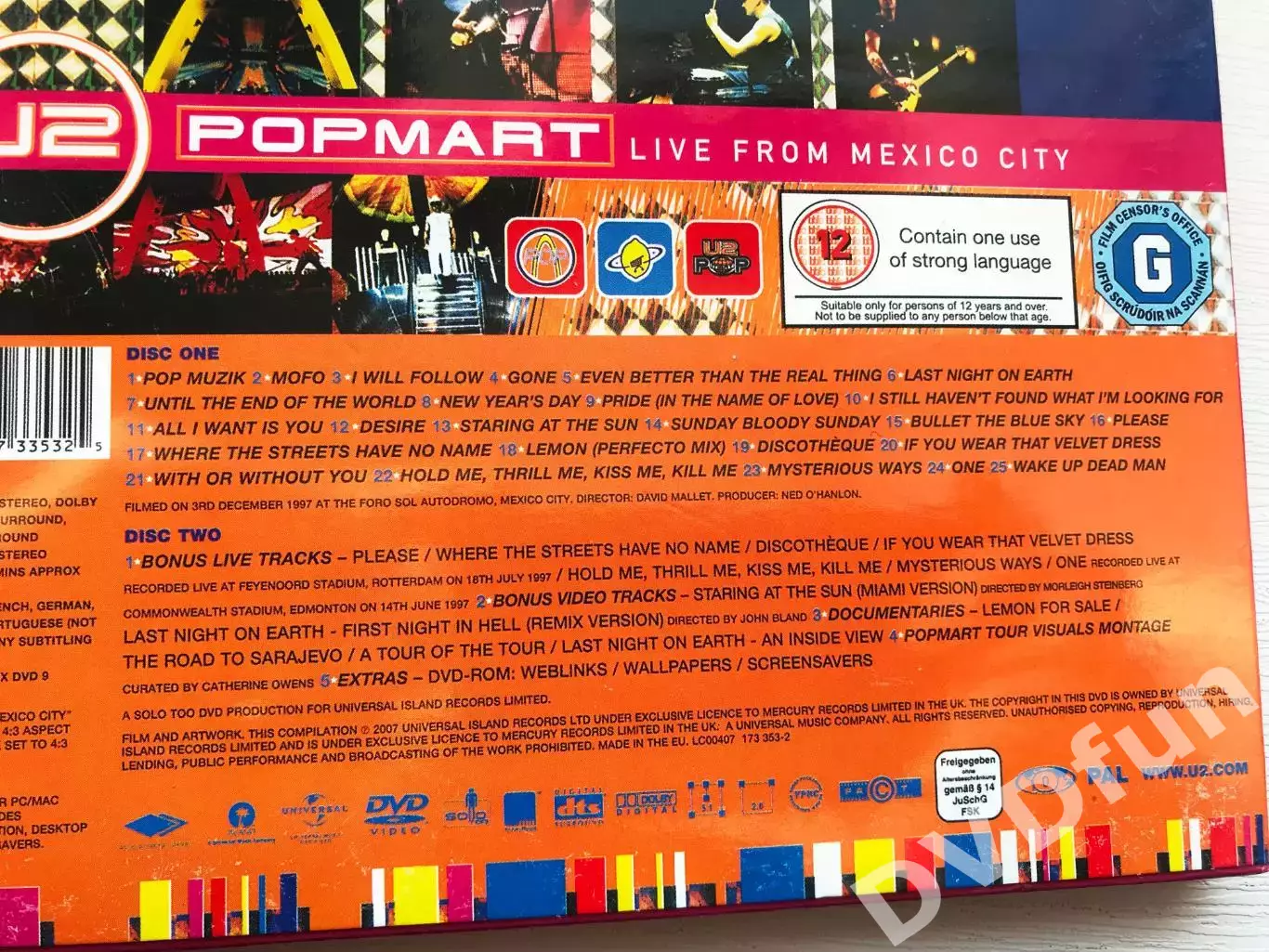 U2 Popmart Live from Mexico City DVD Russia 2007 3