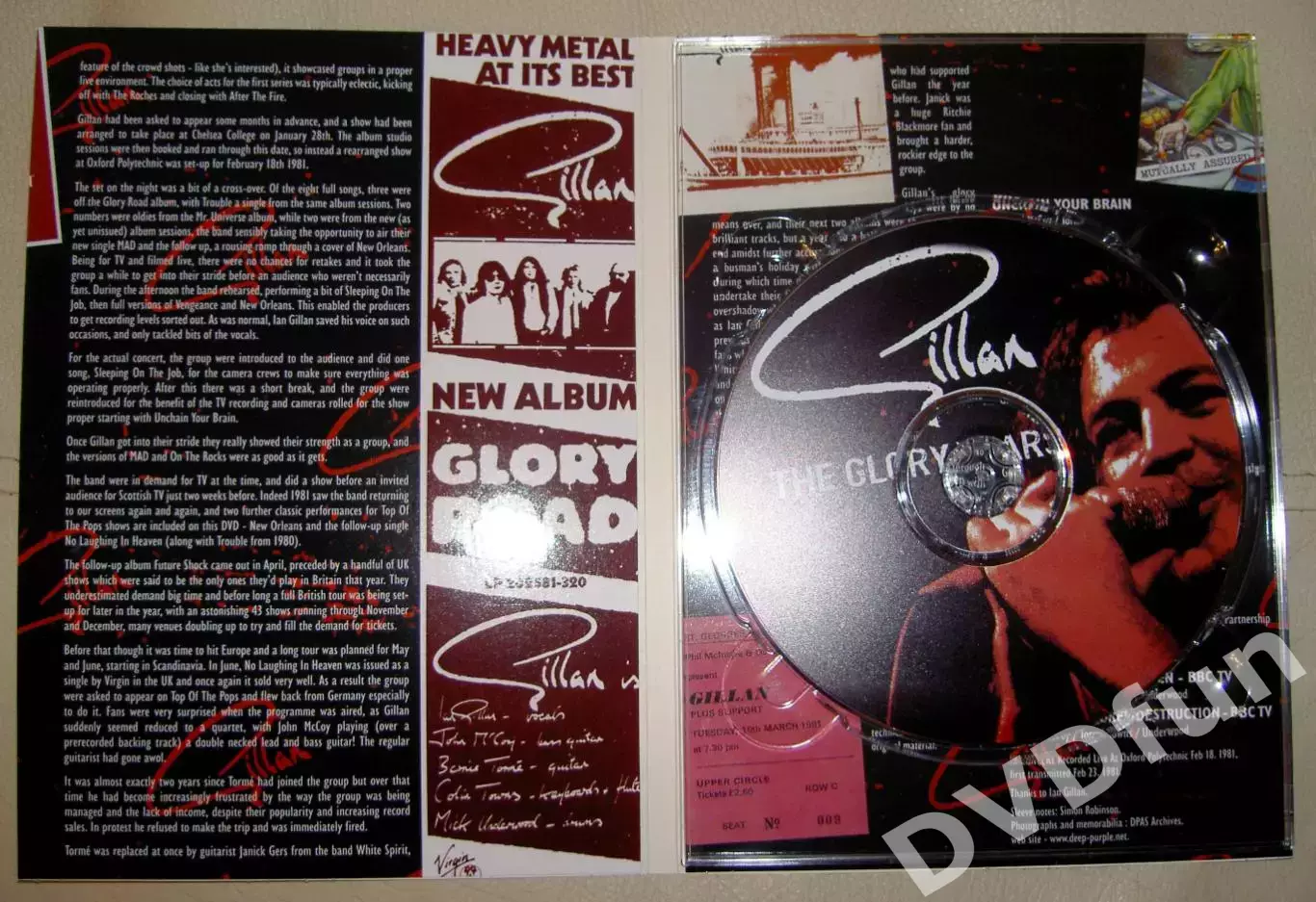 IAN GILLAN-THE GLORY YEARS DVD-5 Eagle Rock 2008 3