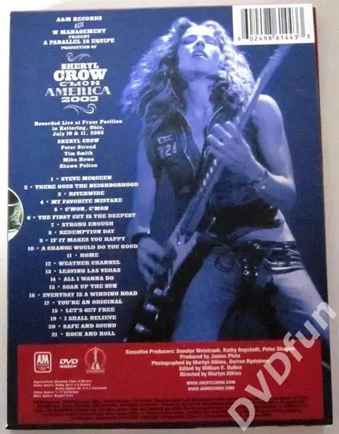 SHERYL CROW-C'MON AMERICA (Digipak) DVD-VIDEO 2003 1