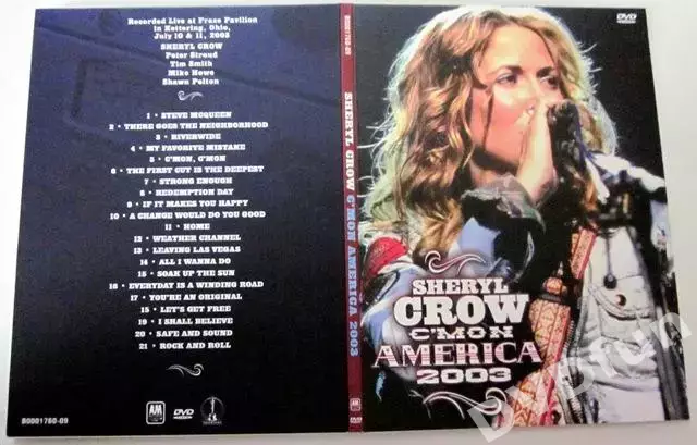 SHERYL CROW-C'MON AMERICA (Digipak) DVD-VIDEO 2003 3