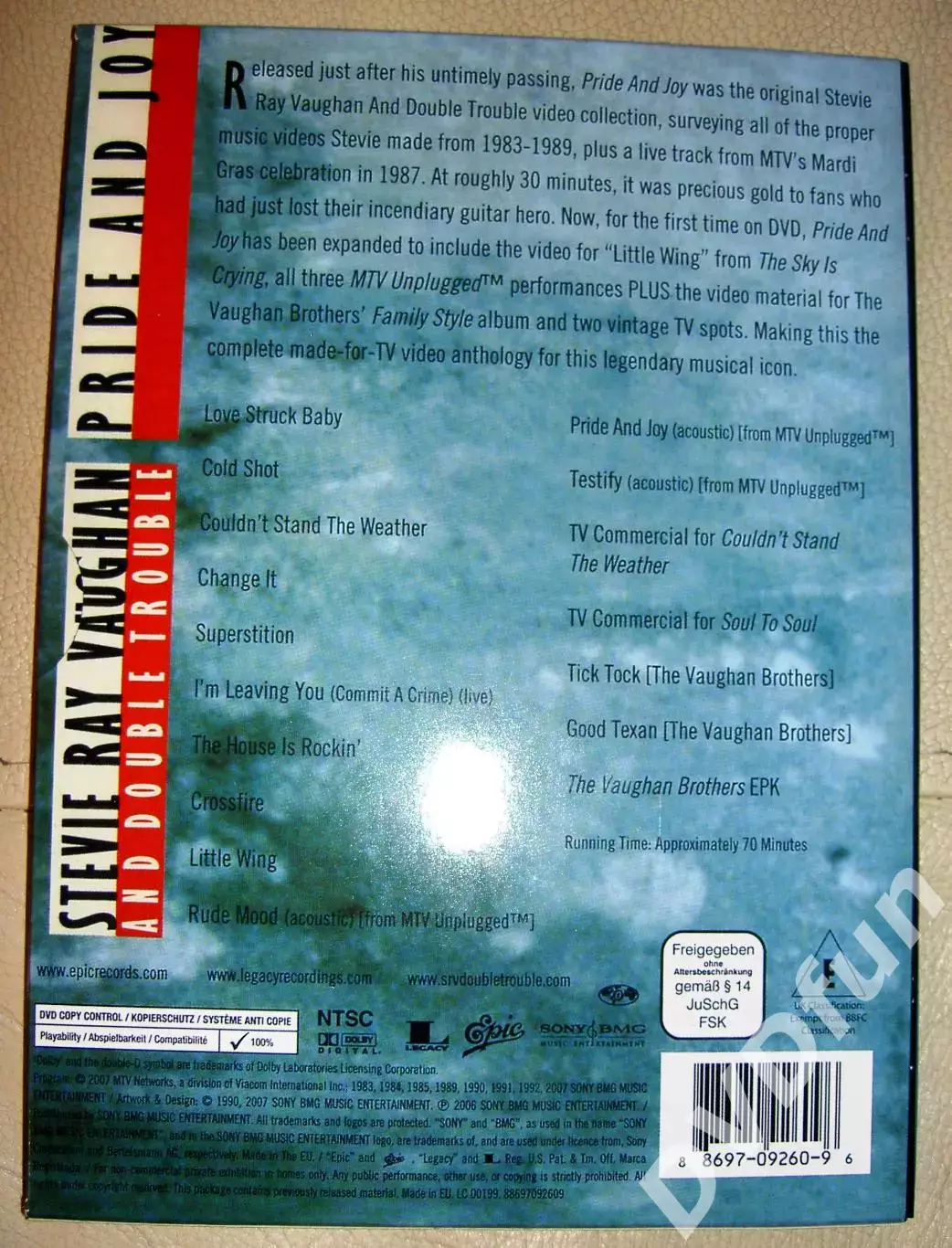 DVD Stevie Ray Vaughan - Pride and Joy 1983-2007 1