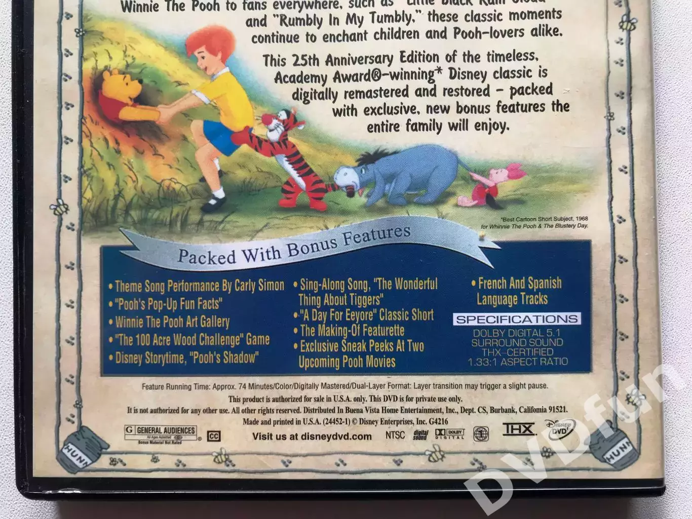 DVD Winnie Pooh Приключения Винни Пуха Walt Disney's Anniversary 25th Edition 2