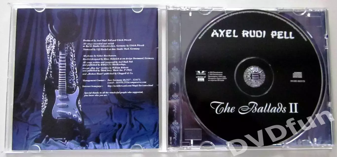 AXEL RUDY PELL-THE BALLADS II 1999 ЛИЦЕНЗИЯ СОЮЗ 4