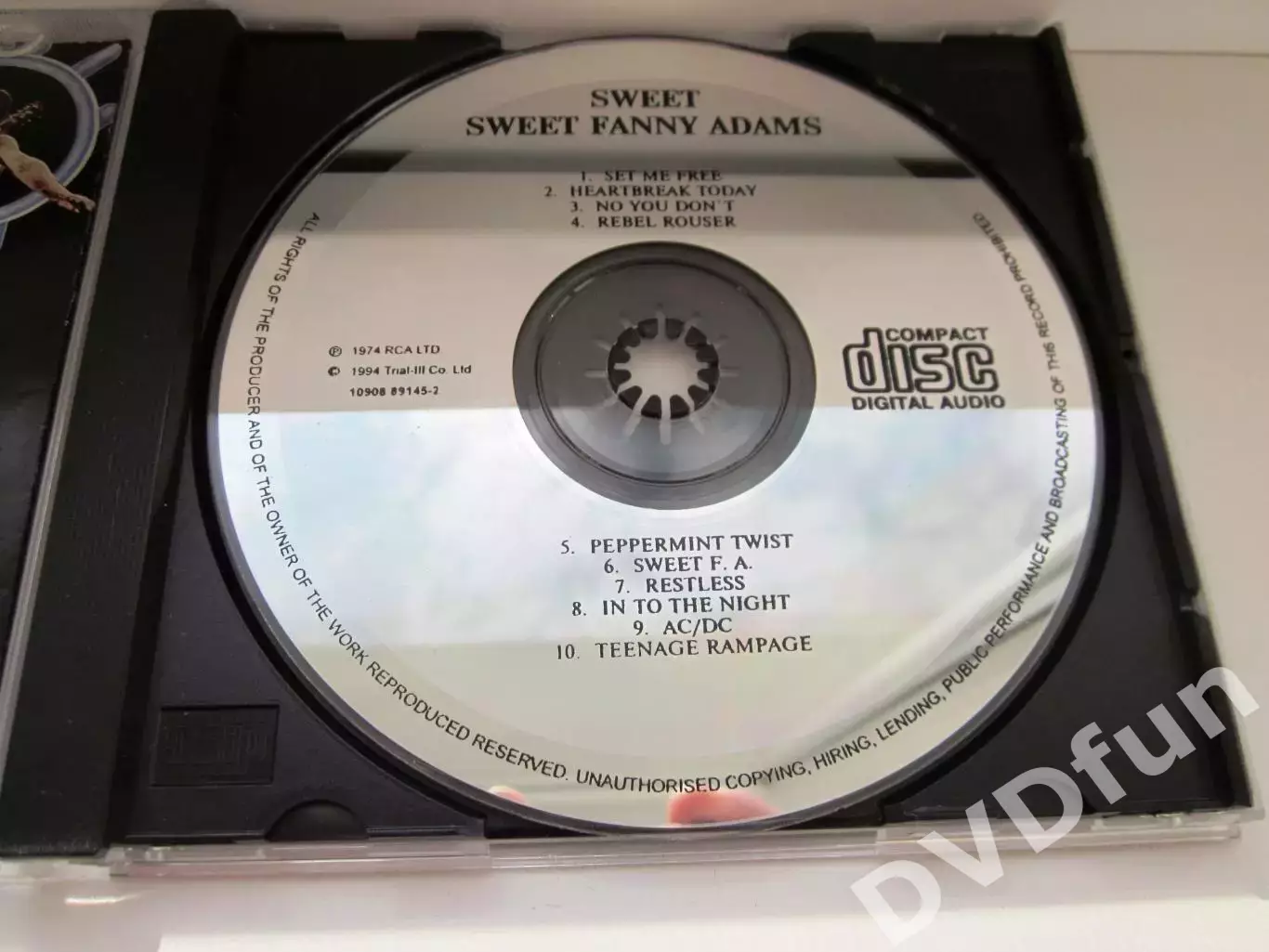 SWEET-SWEET FANNY ADAMS 1974 CD-Audio 5