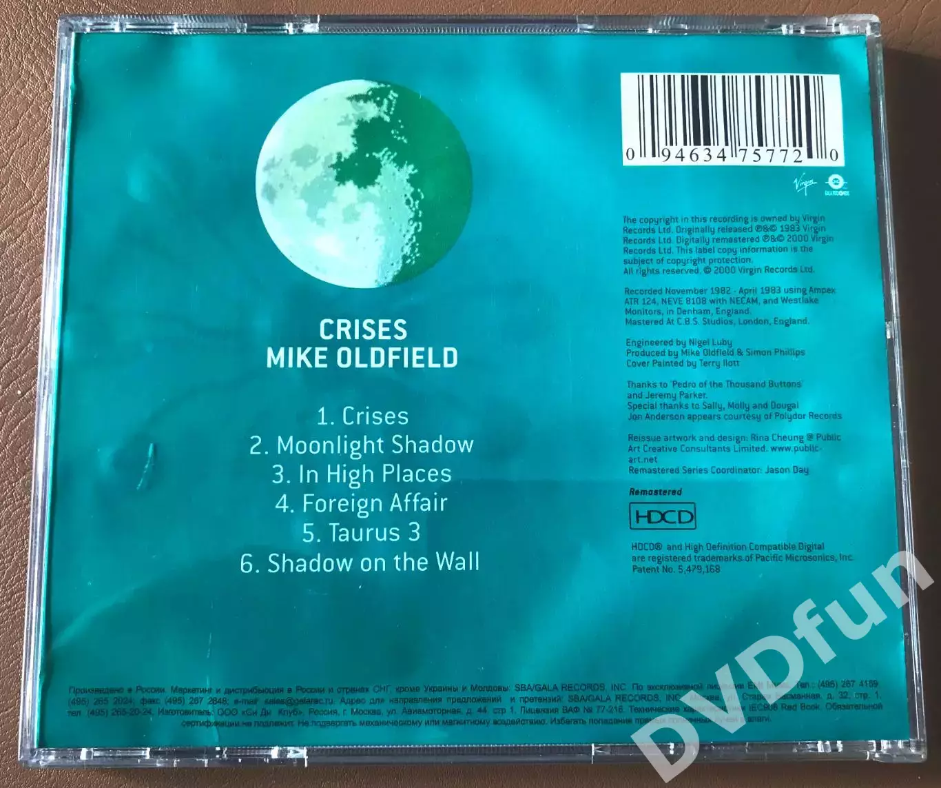 MIKE OLDFIELD-СRISES HDCD 24bit Exclusive Virgin 1983 ЛИЦЕНЗИЯ RARE 1