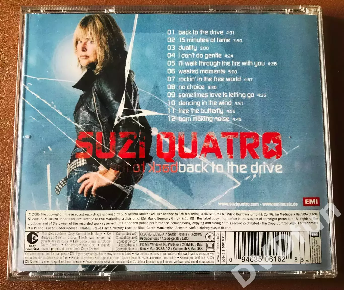 SUZI QUATRO-BACK TO THE DRIVE 2006 СD EMI Records 1