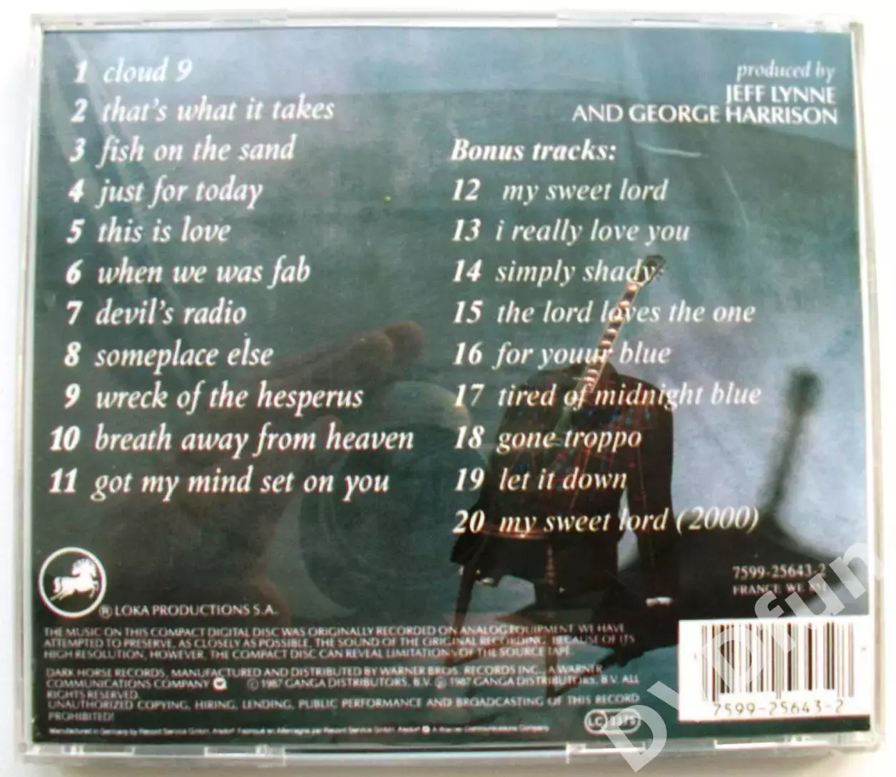 GEORGE HARRISON-CLOUD NINE 1987 CD-Audio 1