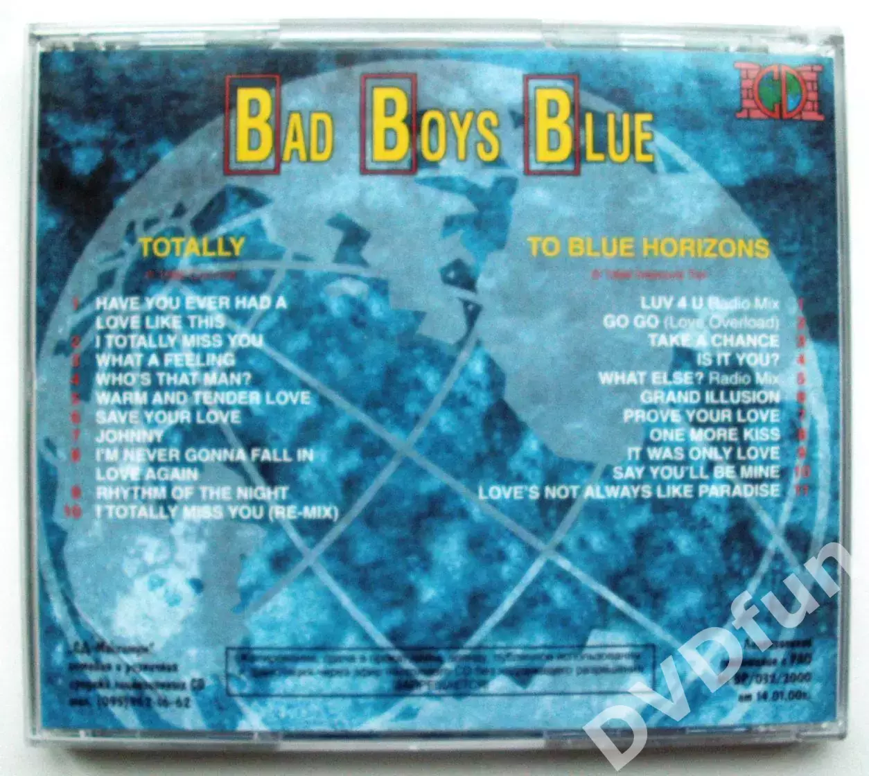 BAD BOYS BLUE-TOTALLY+TO BLUE HORIZONS CD 2 в 1 1