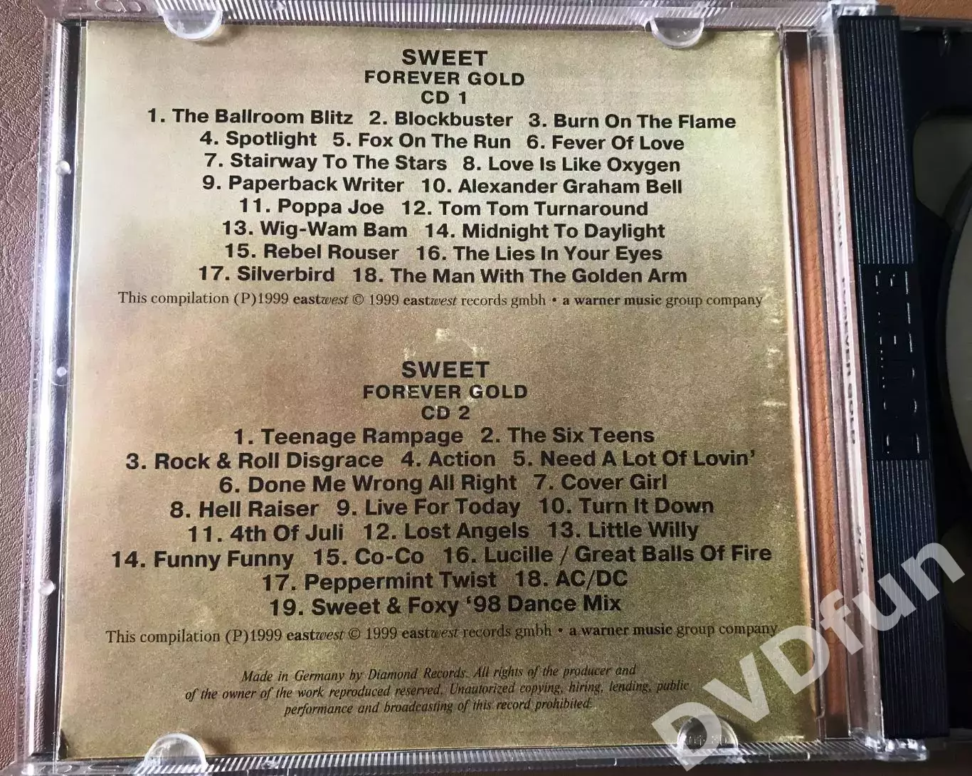 Sweet–Forever Gold 2CD Diamond Records 1999г. Russia 2
