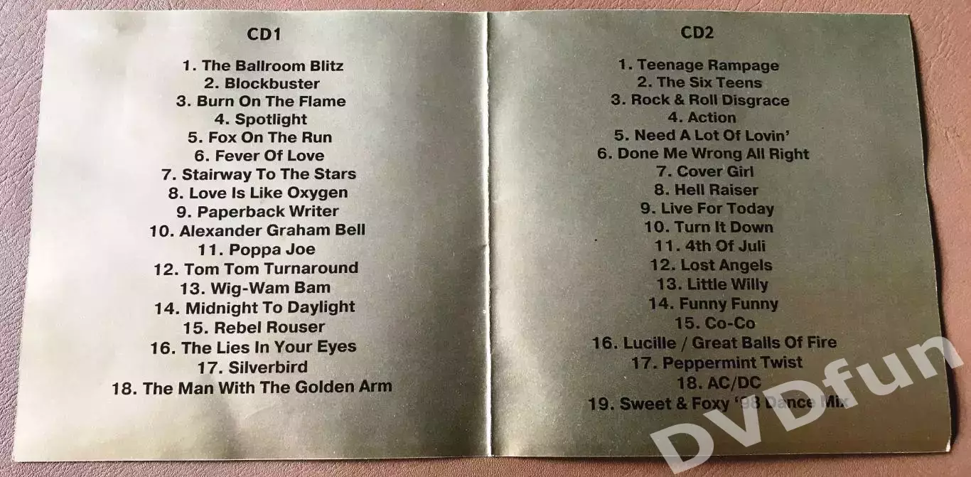 Sweet–Forever Gold 2CD Diamond Records 1999г. Russia 3