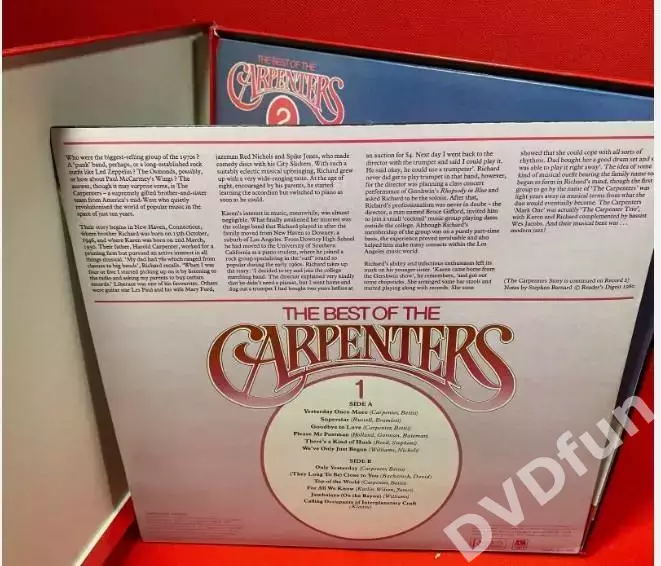 Carpenters- The Best Of The Carpenters 4LP Box Set A&M Reader's Digest ВСЕ 4LP M 2
