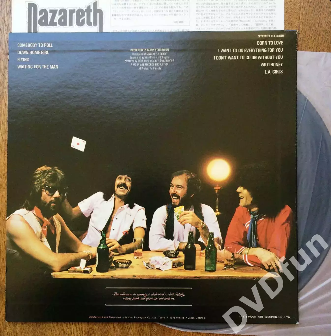NAZARETH-PLAY'N'THE GAME JAPAN PRESS LP 1976 MINT 1