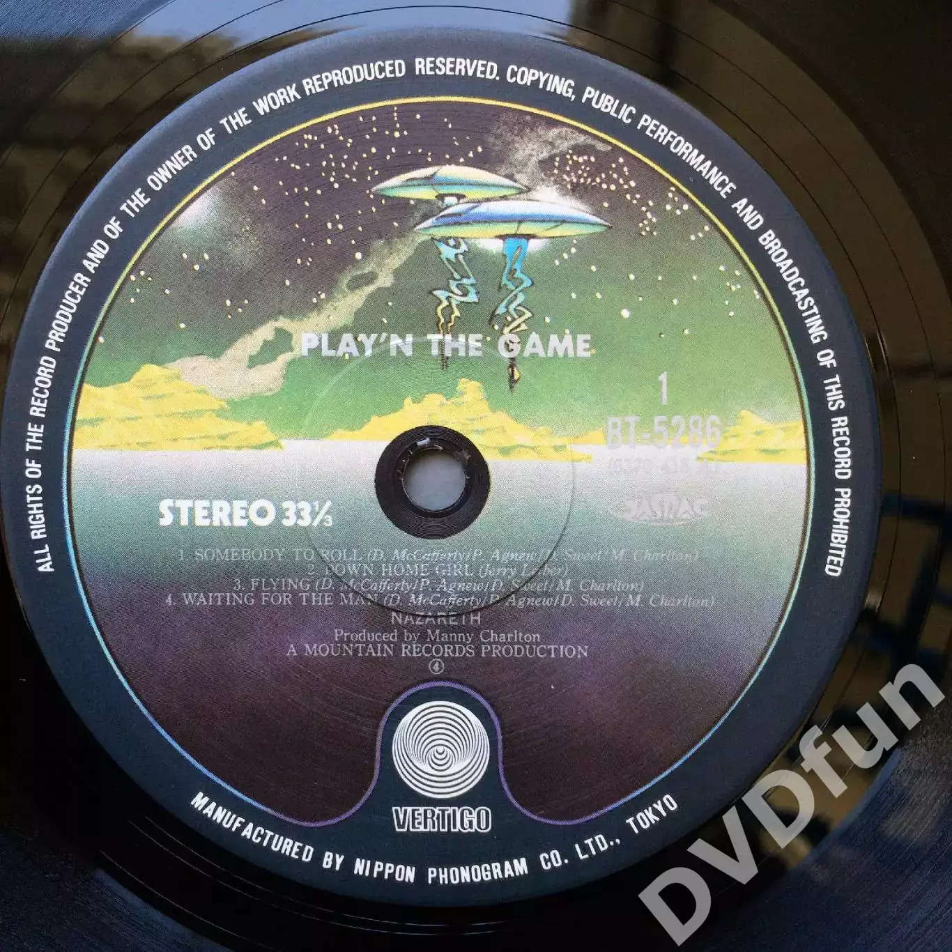 NAZARETH-PLAY'N'THE GAME JAPAN PRESS LP 1976 MINT 5